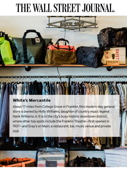 the wall street journal whites mercantile franklin tn