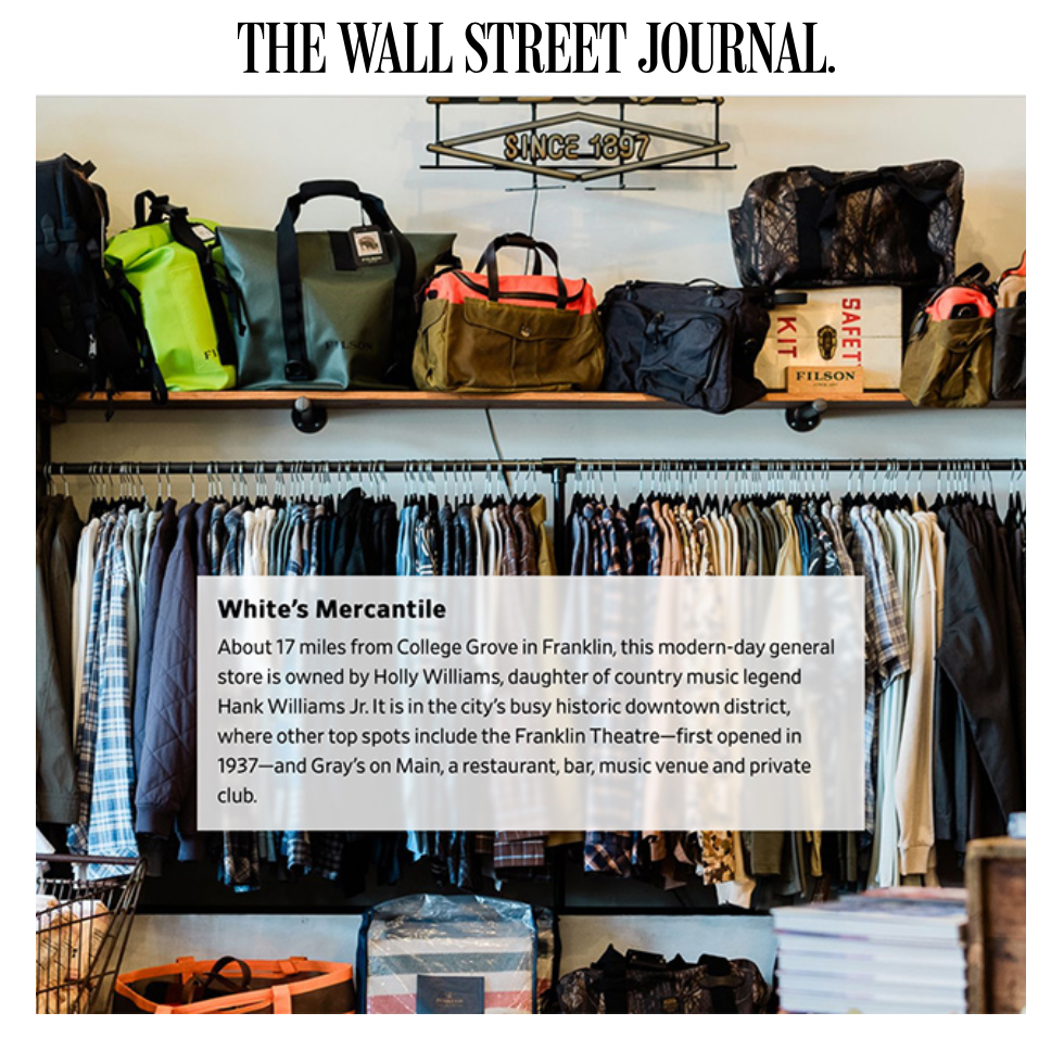 the wall street journal whites mercantile franklin tn