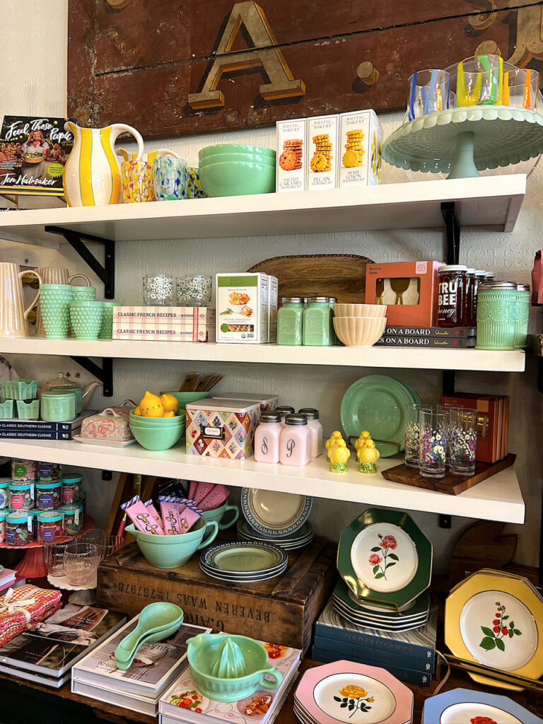 white mercantile store kitchen goods